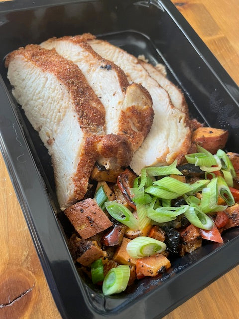 Cajun Oven Roasted Turkey & Skinny Hash