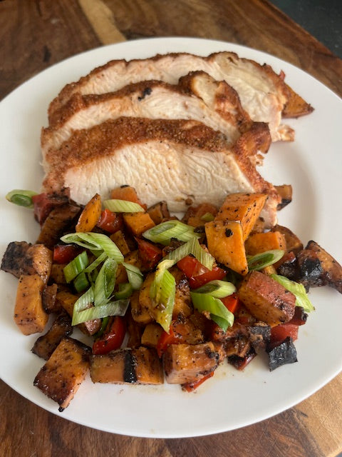 Cajun Oven Roasted Turkey & Skinny Hash