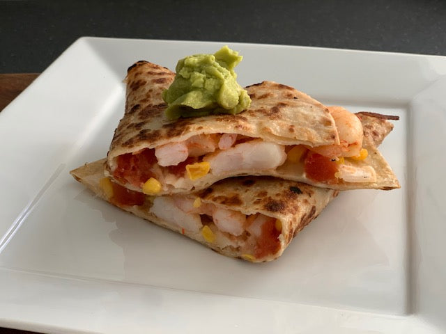 Mexican Shrimp Quesadilla