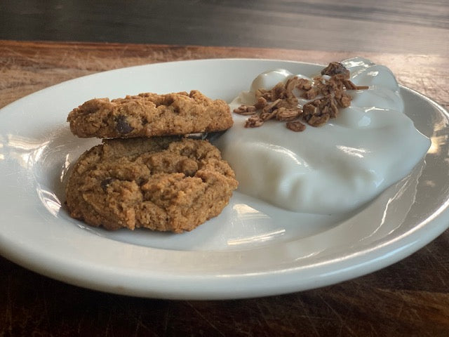 Almond Butter Cookies & Yogurt