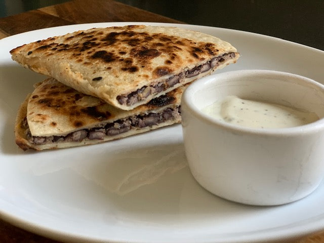 Cheese & Black Bean Quesadilla - Choose Your Protein