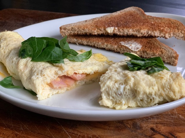 Ham & Cheese Omelet w/ Toast