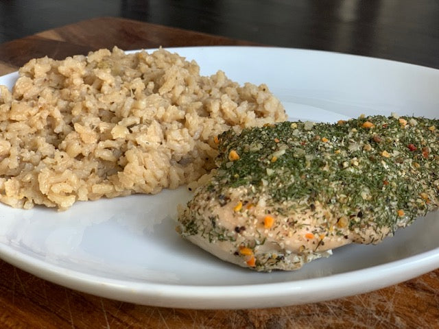 Lemon Dill Chicken & Lemon Risotto Brown Rice