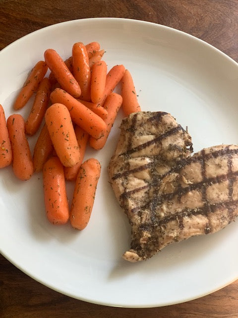 Marinated Chicken w/ Roasted Carrots & Side Salad