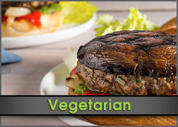 Portabello Burger & Asian Vegetables