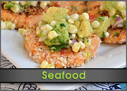 Shrimp Cakes w/ Pomegranate & Green Onion Salsa