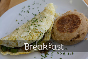 Asparagus Omelet w/ English Muffin