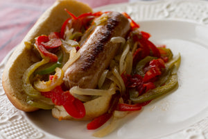 Chicken Sausage w/ Peppers & Onions