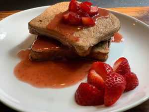 French Toast w. Strawberry Reduction