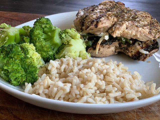 Stuffed Chicken Breast w. Wild Rice/Broccoli